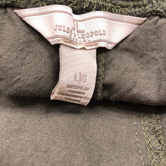 Jules & Leopold Size Large Olive green Baggy Fit Pockets elastic waste Joggers - Picture 4 of 5